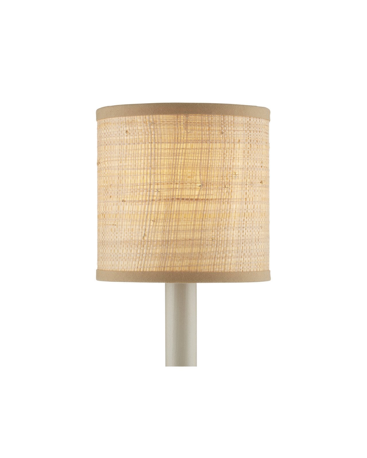 Natural Grasscloth Drum Chandelier Shade